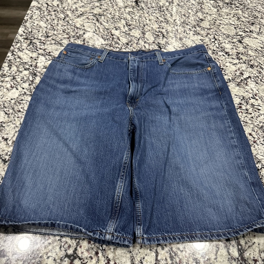 Levis 469 Denim Shorts Mens Size 38 Blue - Picture 4 of 8
